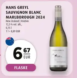 Scandinavian Park HANS GREYL Sauvignon blanc marlborough 2024 erbjuda