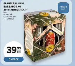 Scandinavian Park PLANTERAY Rum barbados xo 20th anniversary erbjuda