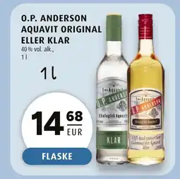 Scandinavian Park O.P. ANDERSON Aquavit original eller klar erbjuda