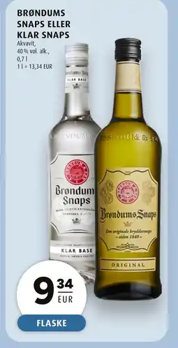 Scandinavian Park Brøndums snaps eller klar snaps erbjuda