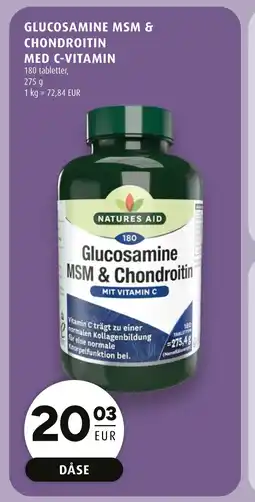 Scandinavian Park GLUCOSAMINE MSM & CHONDROITIN Med c-vitamin erbjuda