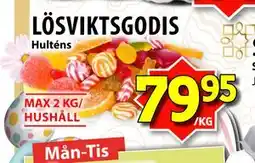 Matvärlden Tensta LÖSVIKTSGODIS erbjuda