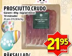 Matvärlden Tensta PROSCIUTTO CRUDO erbjuda