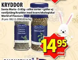 Matvärlden Tensta KRYDDOR erbjuda