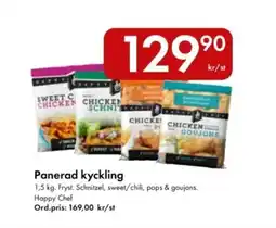 Snabbgross HAPPY CHEF Panerad kyckling erbjuda