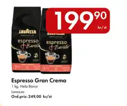 Snabbgross LAVAZZA Espresso gran crema erbjuda