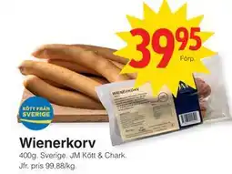 Matöppet Wienerkorv erbjuda