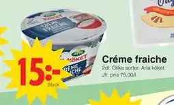 Matöppet Créme fraiche erbjuda