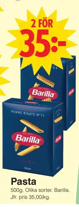 Matöppet Pasta erbjuda