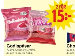 Matöppet Godispåsar erbjuda