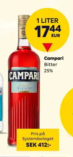 Border Shop Campari, EUR 17.44 erbjuda
