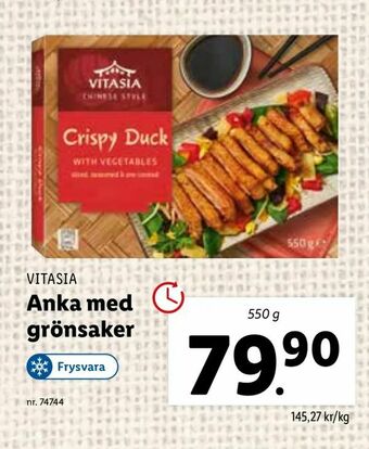 Lidl Anka med grönsaker erbjuda