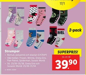 Lidl Strumpor erbjuda