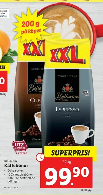Lidl Kaffebönor erbjuda