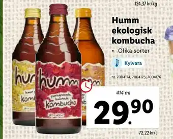 Lidl Humm ekologisk kombucha erbjuda