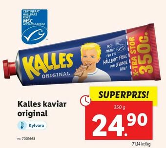 Lidl Kalles kaviar original erbjuda