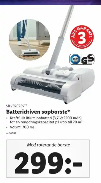 Lidl Batteridriven sopborste erbjuda
