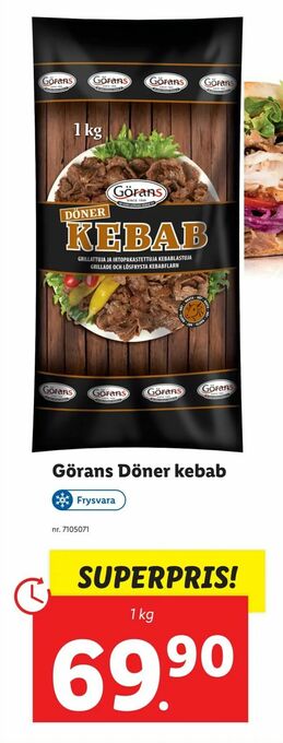 Lidl Görans Döner kebab erbjuda