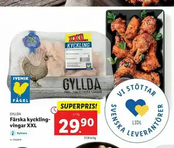 Lidl Färska kycklingvingar XXL erbjuda