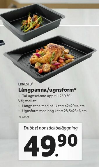 Lidl Långpanna/ugnsform erbjuda