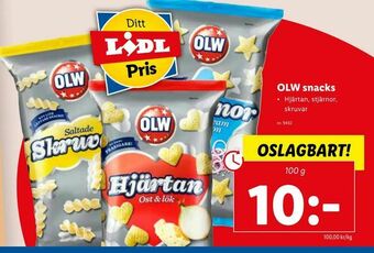 Lidl OLW snacks erbjuda