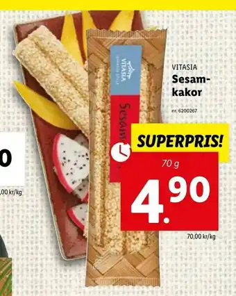 Lidl Sesam- kakor erbjuda