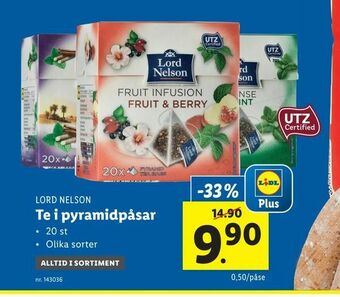 Lidl Te i pyramidpåsar erbjuda