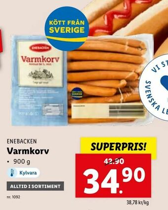 Lidl Varmkorv erbjuda