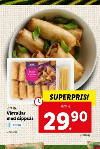 Lidl Vårrullar med dippsås erbjuda