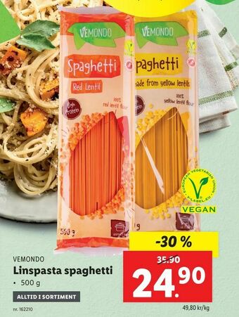 Lidl Linspasta spaghetti erbjuda