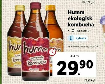 Lidl Humm ekologisk kombucha erbjuda