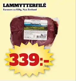 Bonum Matmarknad Farmers Lammytterfilé erbjuda