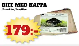 Bonum Matmarknad Naturkött Biff med kappa erbjuda