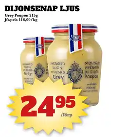 Bonum Matmarknad Dijonsenap ljus erbjuda