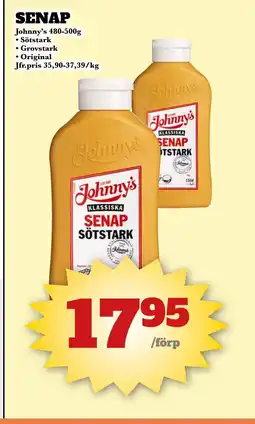 Bonum Matmarknad Johnny's Senap erbjuda