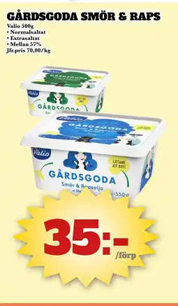 Bonum Matmarknad Valio Gårdsgoda smör & raps erbjuda