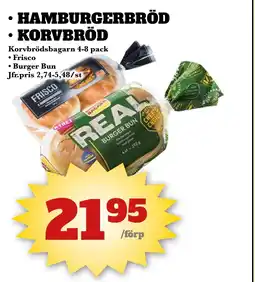 Bonum Matmarknad Hamburgerbröd • Korvbröd erbjuda