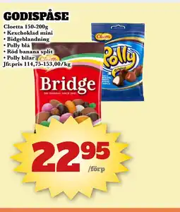Bonum Matmarknad Cloetta Godispåse erbjuda