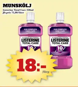 Bonum Matmarknad Listerine Munskölj erbjuda