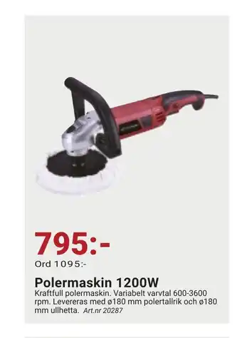 Polermaskin 1200W