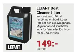 Erlandsons Brygga LEFANT Boat cleaner erbjuda
