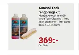Erlandsons Brygga AUTOSOL Teak rengöringskit erbjuda
