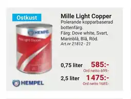 Erlandsons Brygga Mille light copper erbjuda