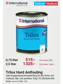 Erlandsons Brygga Trilux hard antfouling erbjuda