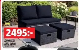 Bauhaus LOUNGESET LUND SVART erbjuda