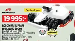 Bauhaus ROBOTGRÄSKLIPPARE LUBA2 AWD 3000X erbjuda