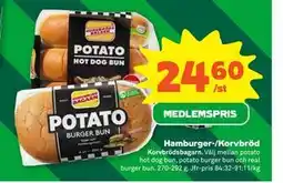 Stora Coop Hamburger-/Korvbröd, Medlemspris erbjuda