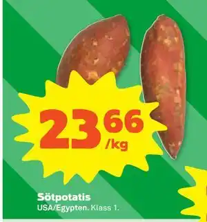 Stora Coop Sötpotatis erbjuda