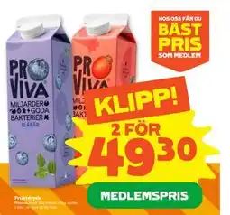 Stora Coop Fruktdryck, Medlemspris erbjuda