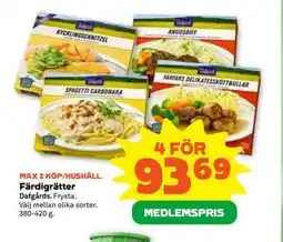 Stora Coop Färdigrätter, Medlemspris erbjuda